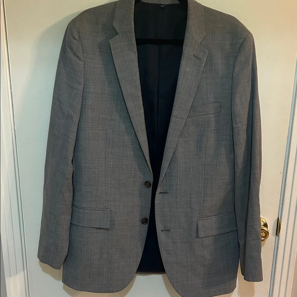J. Crew Men's Gray Two-Button Blazer
